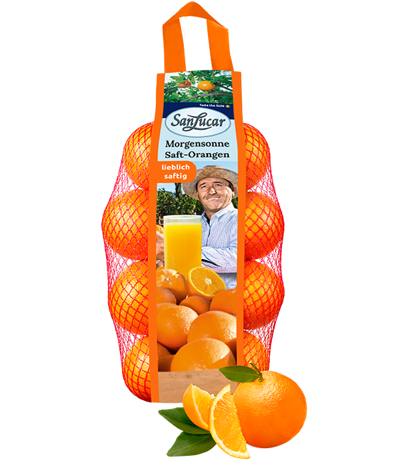 Morgensonne juicing oranges – fresh, sun-ripened citrus fruits ideal for making orange juice