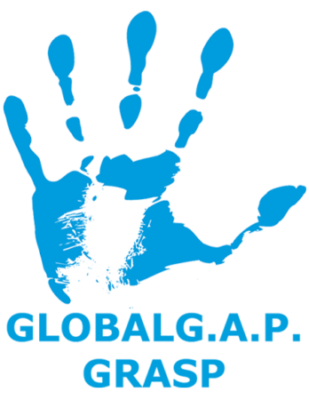 GLOBALG.A.P. GRASP certification logo, ensuring high agricultural and social standards.