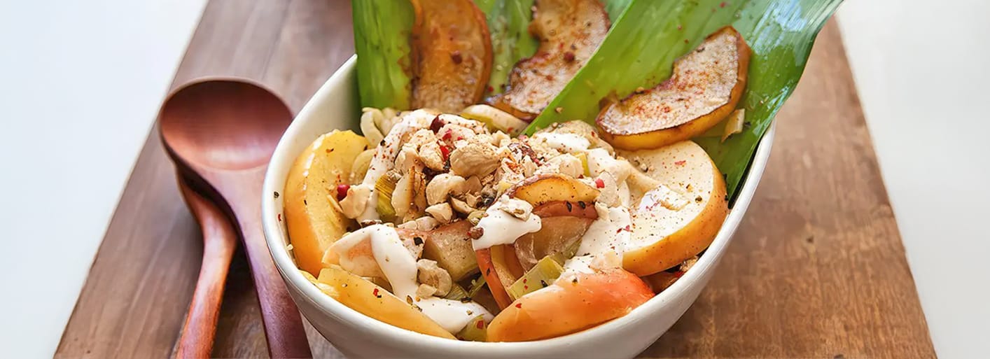 Savory apple and leek vegetable dish – a flavorful combination of sweet apples and tender leeks