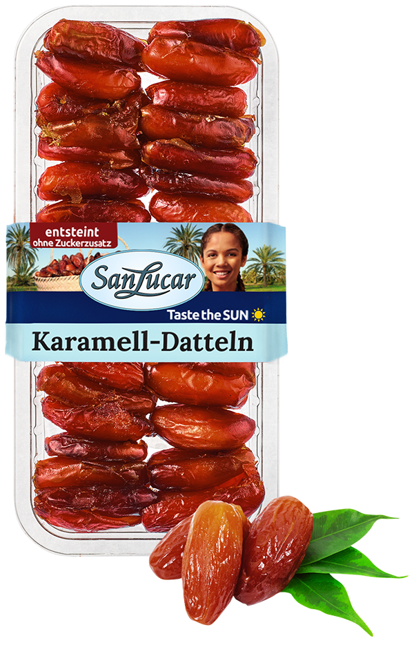 Caramel dates (240g) – naturally sweet and soft dates, perfect for snacking and desserts.