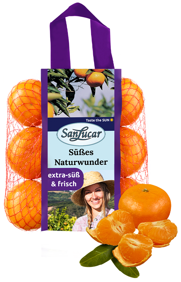 Mandarins Süßes Naturwunder 750g – fresh, sweet mandarins in convenient packaging for maximum freshness.