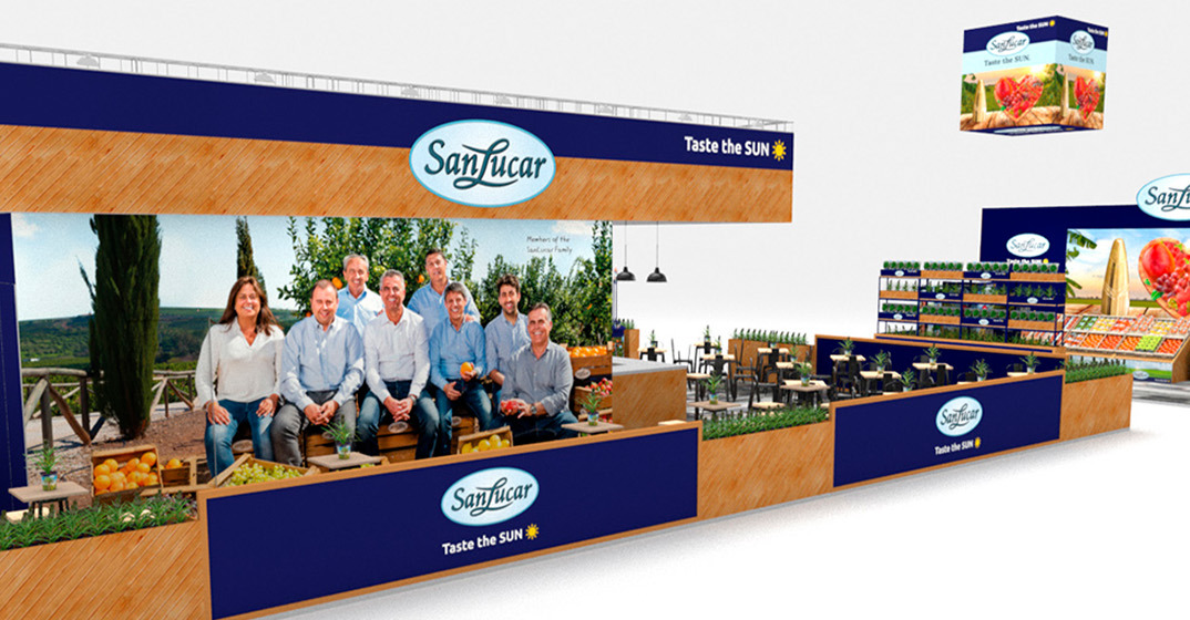 SanLucar showroom – showcasing fresh produce, sustainability initiatives, and innovative agricultural practices.