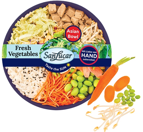 Asian Bowl – a fresh and flavorful mix of vegetables, protein, and Asian-inspired ingredients for a healthy meal.