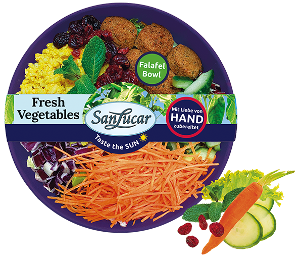 Falafel Bowl – a nutritious mix of crispy falafel, fresh vegetables, and creamy sauce for a healthy Mediterranean meal