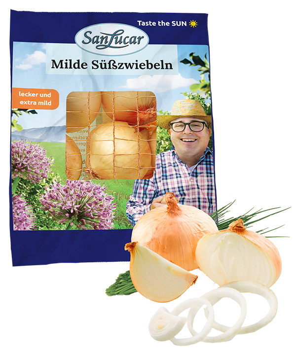 Mild sweet onions – premium-quality onions with a delicate, slightly sweet flavor.