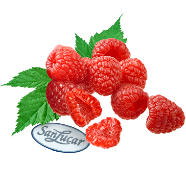 Fresh raspberries with a vibrant red color, isolated on a white background – sweet, juicy, and rich in antioxidants.
