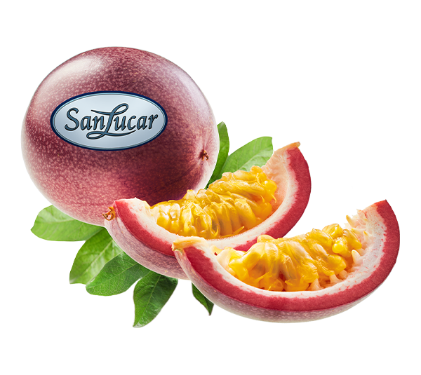 Passion fruit loose logo – a branding icon representing fresh, high-quality passion fruits.