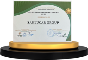 SanLucar receives the 2022 *Partnership Agricultural Investment Award* in Tunisia, recognizing its contributions to sustainable agriculture and investment in the region.