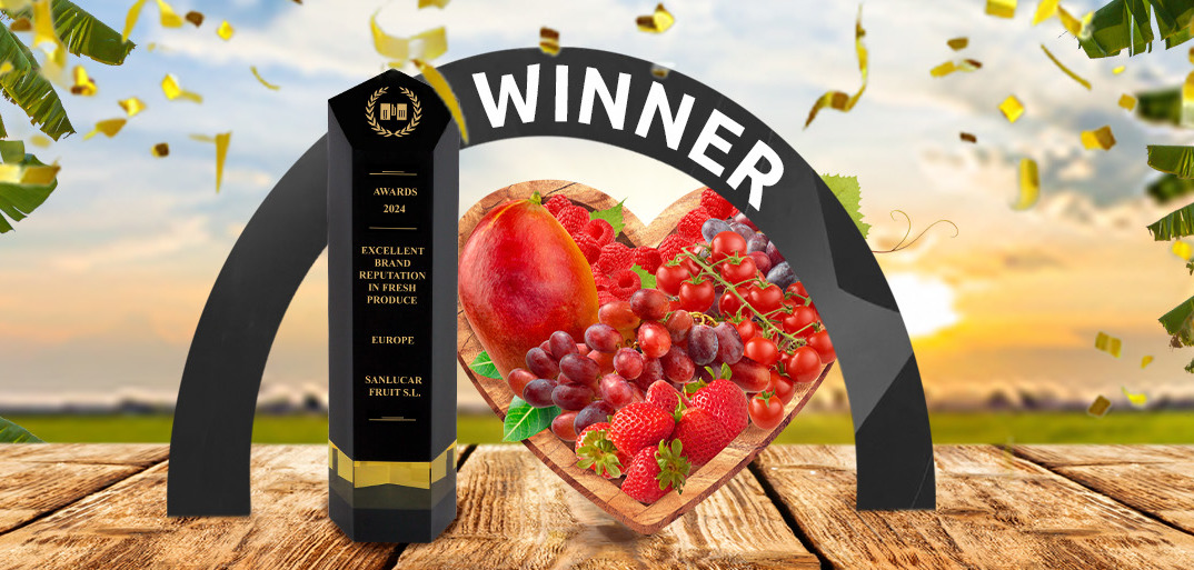 celebrating the Global Brand Award, symbolizing excellence in premium produce and brand innovation.