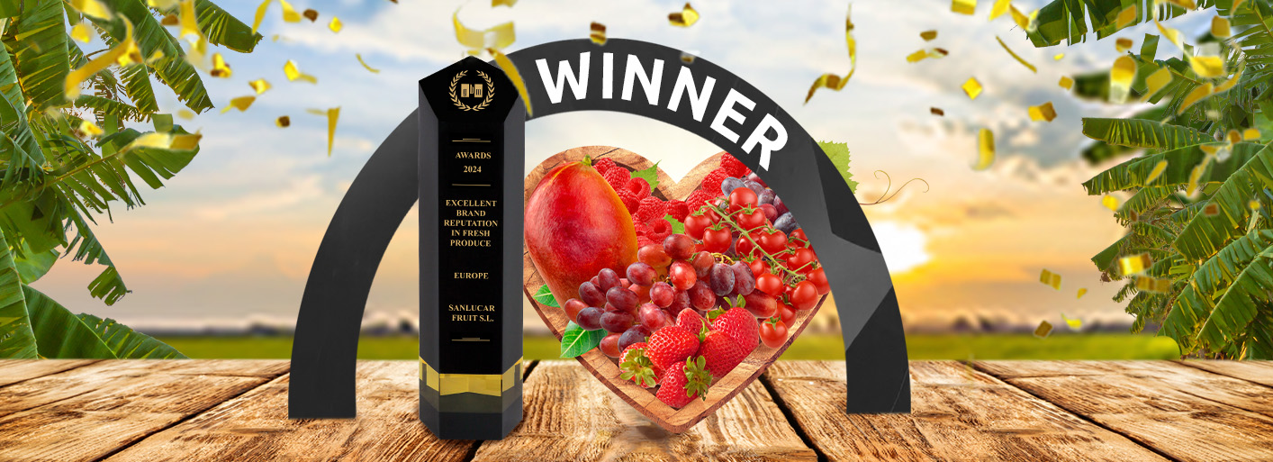 celebrating the Global Brand Award, symbolizing excellence in premium produce and brand innovation.