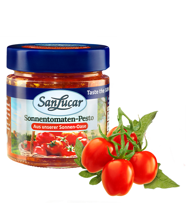 Sun-dried tomato pesto – a rich and flavorful Mediterranean sauce made with premium sun-ripened tomatoes