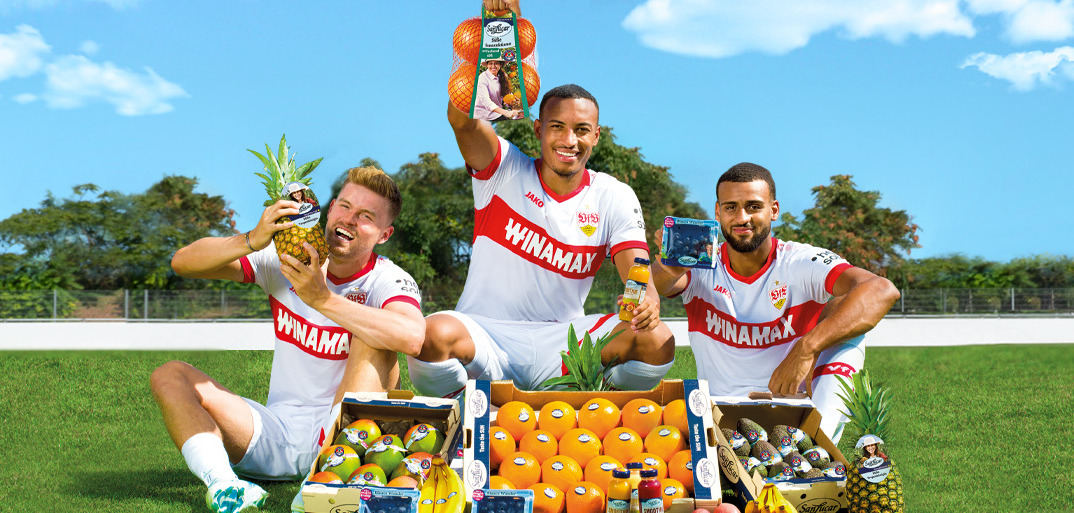SanLucar and VfB Stuttgart partnership, promoting healthy nutrition and social commitment through fresh fruit initiatives.