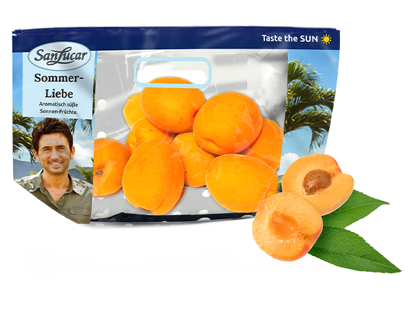 SanLucar Sommer Liebe apricots, fresh and sweet, packed for a delicious summer treat.